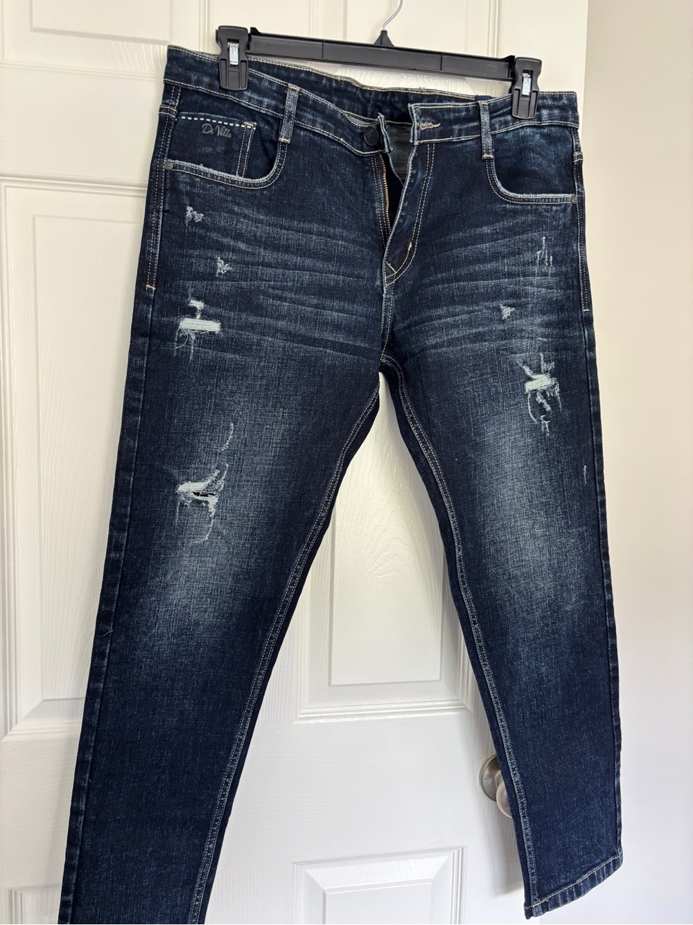 Men’s Tricker Distressed Blue Jeans – Size 40 – Excellent Condition